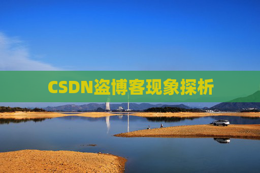 CSDN盗博客现象探析